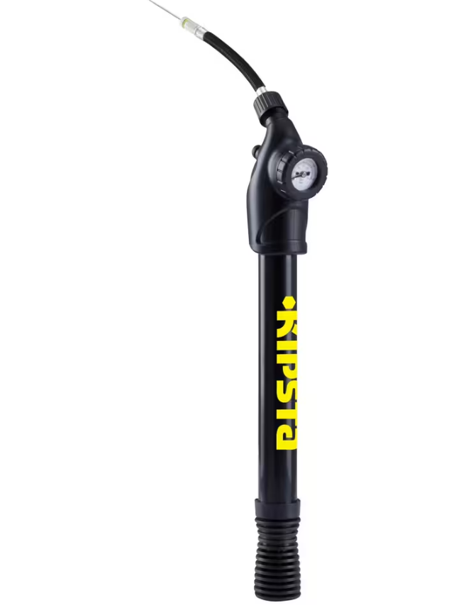 Dual Action Ball Pump & Pressure Gauge with Hose